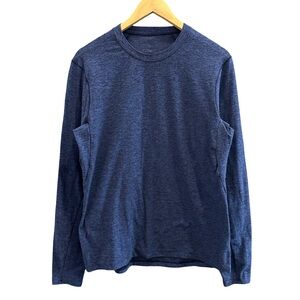 Lululemon Navy Heathered Crewneck Athletic Sweater Men’s Medium